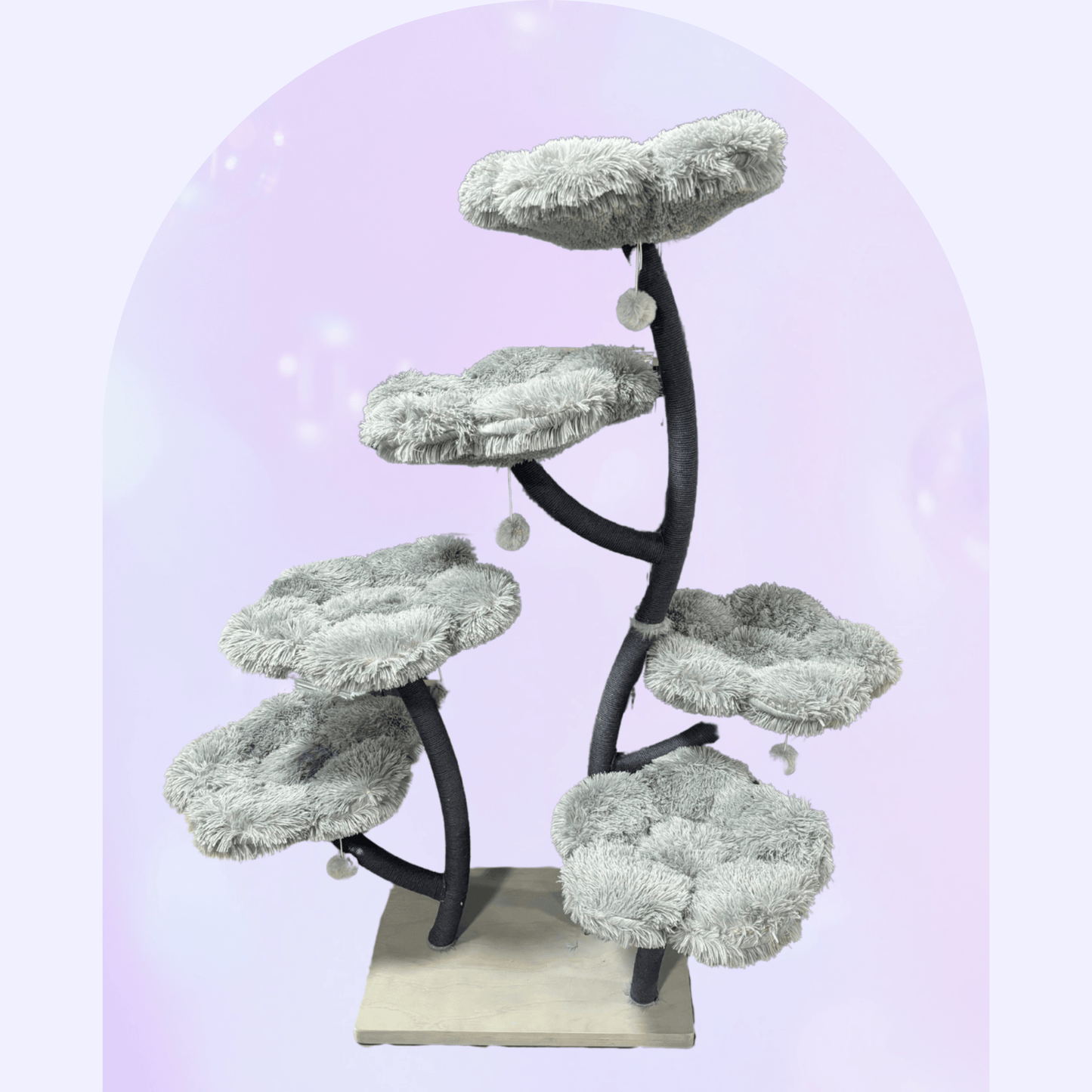 Elysian Grey Flower Cat Tree - Meowera