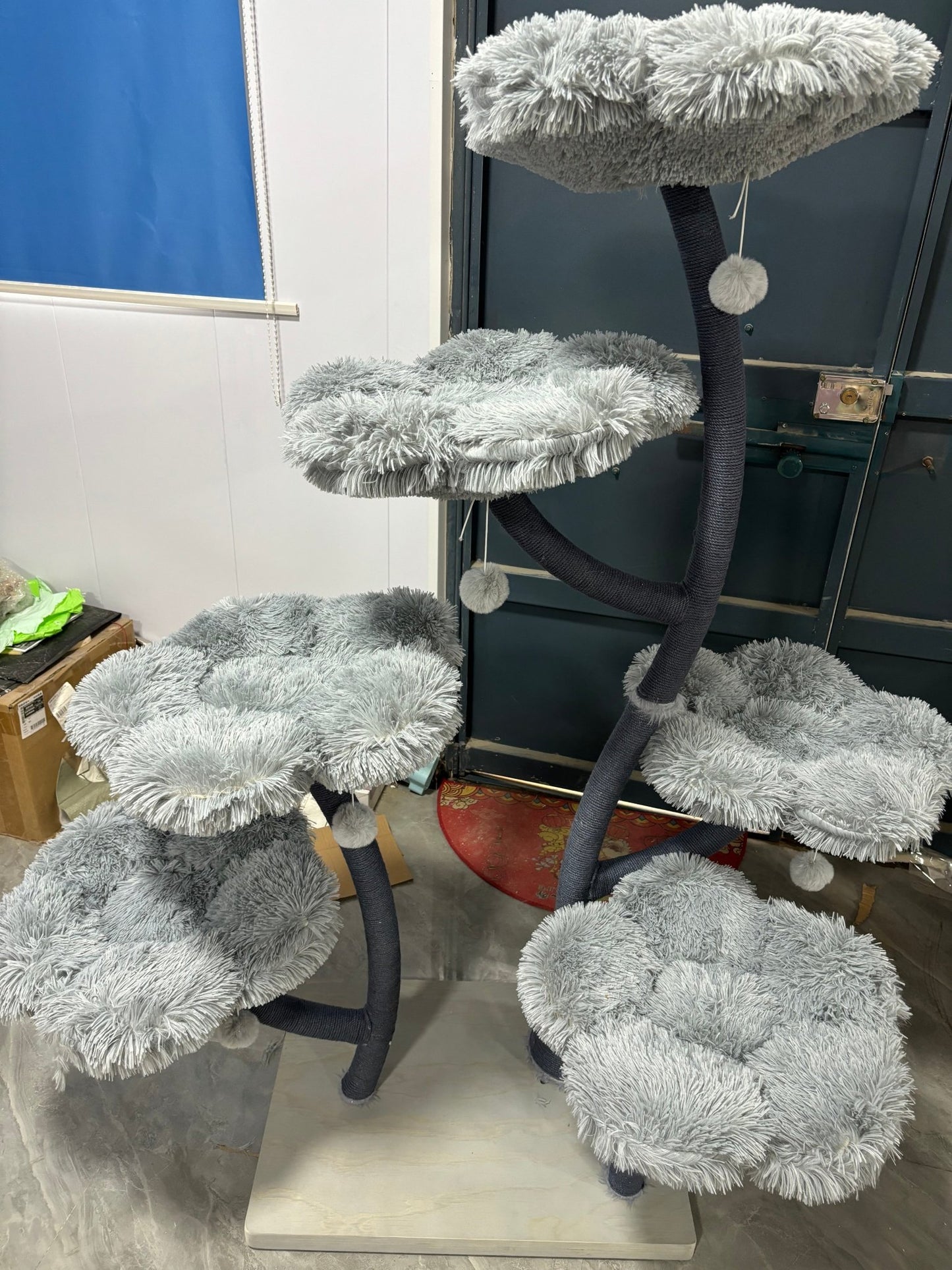 Elysian Grey Flower Cat Tree - Meowera