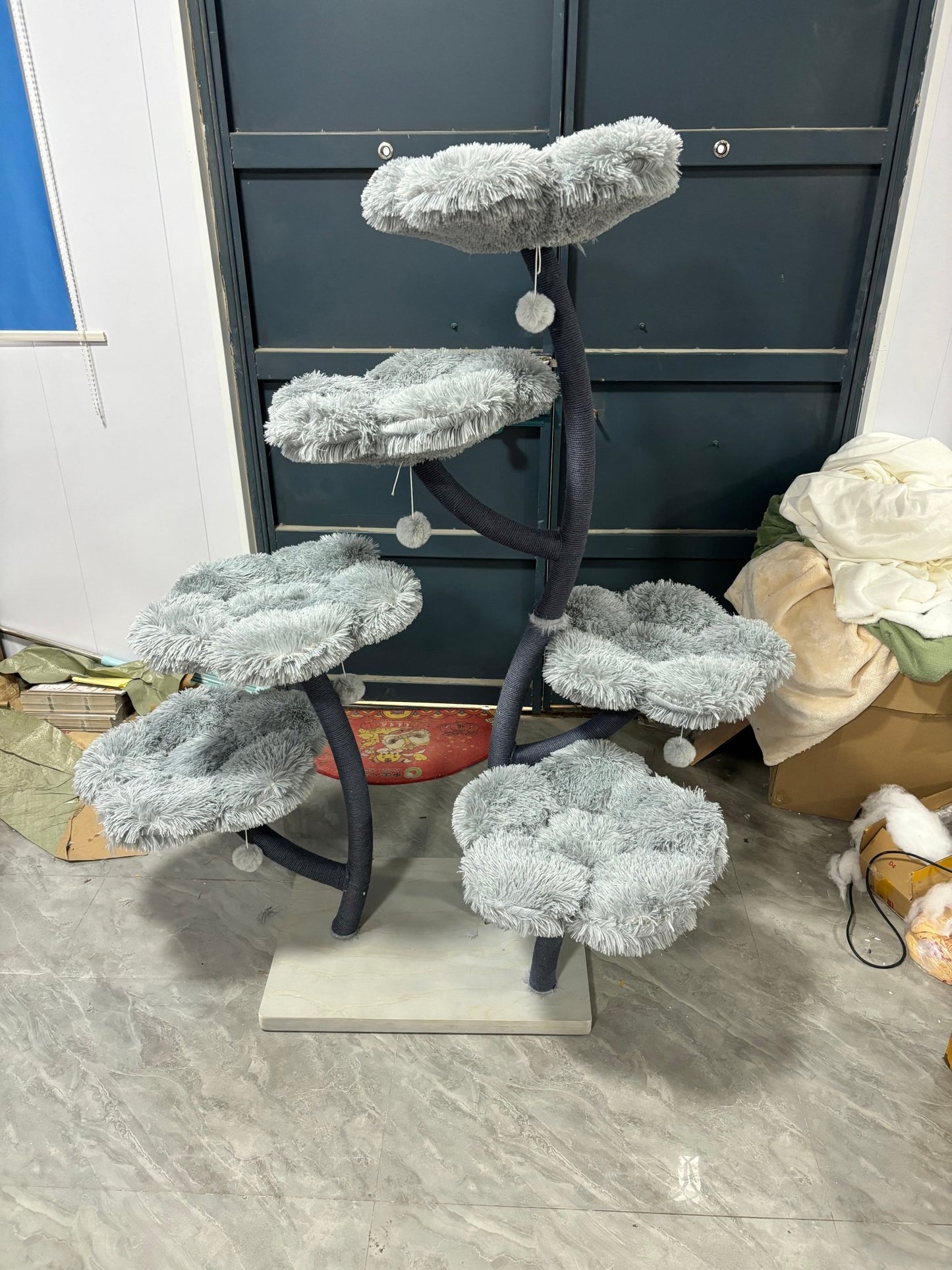 Elysian Grey Flower Cat Tree - Meowera