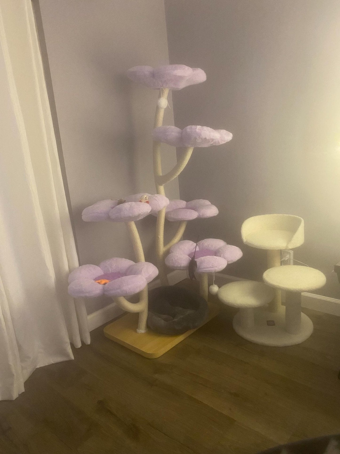 Elysian Purple Flower Cat Tree - Meowera