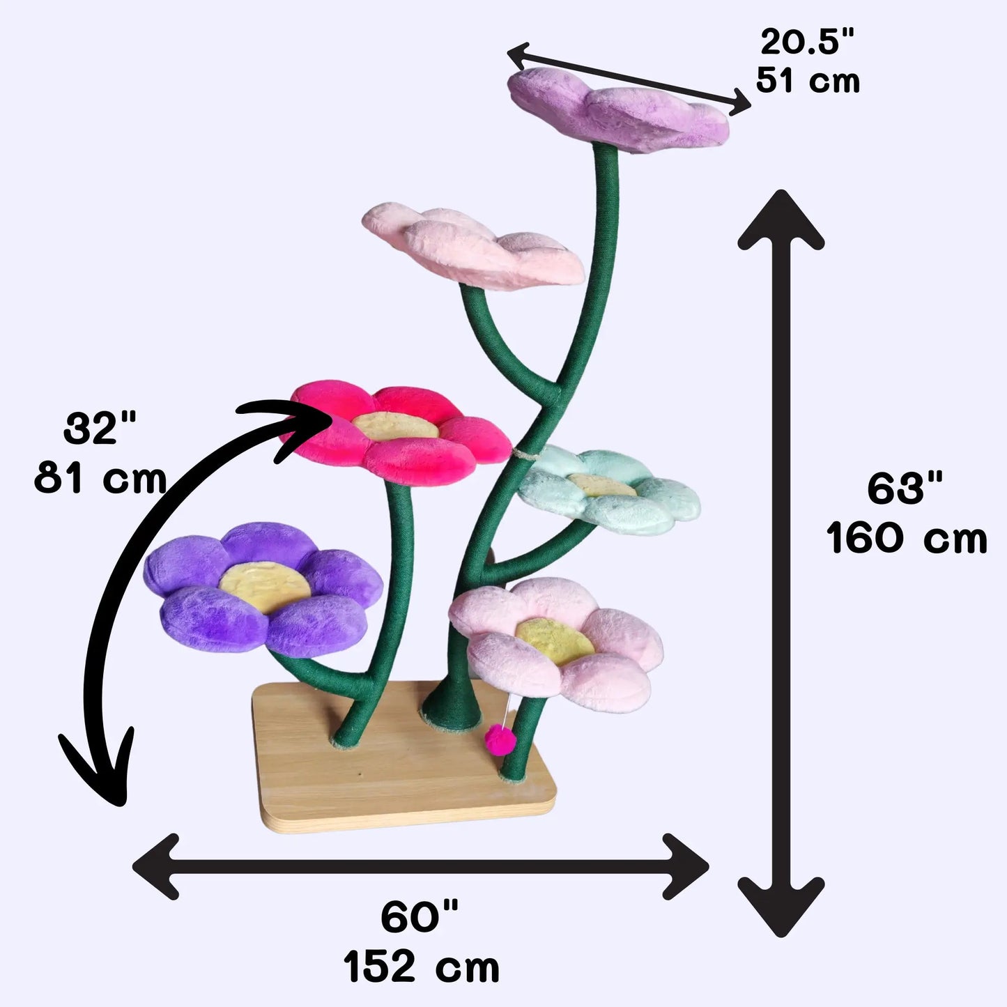 Elysian Sunset Bloom Flower Cat Tree - Meowera