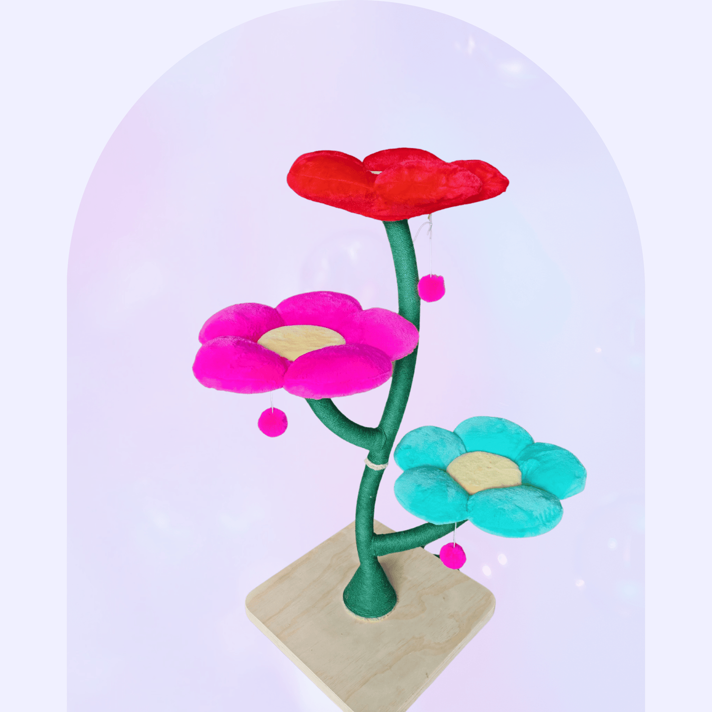 Nebula Rainbow Flower Cat Tree - Meowera