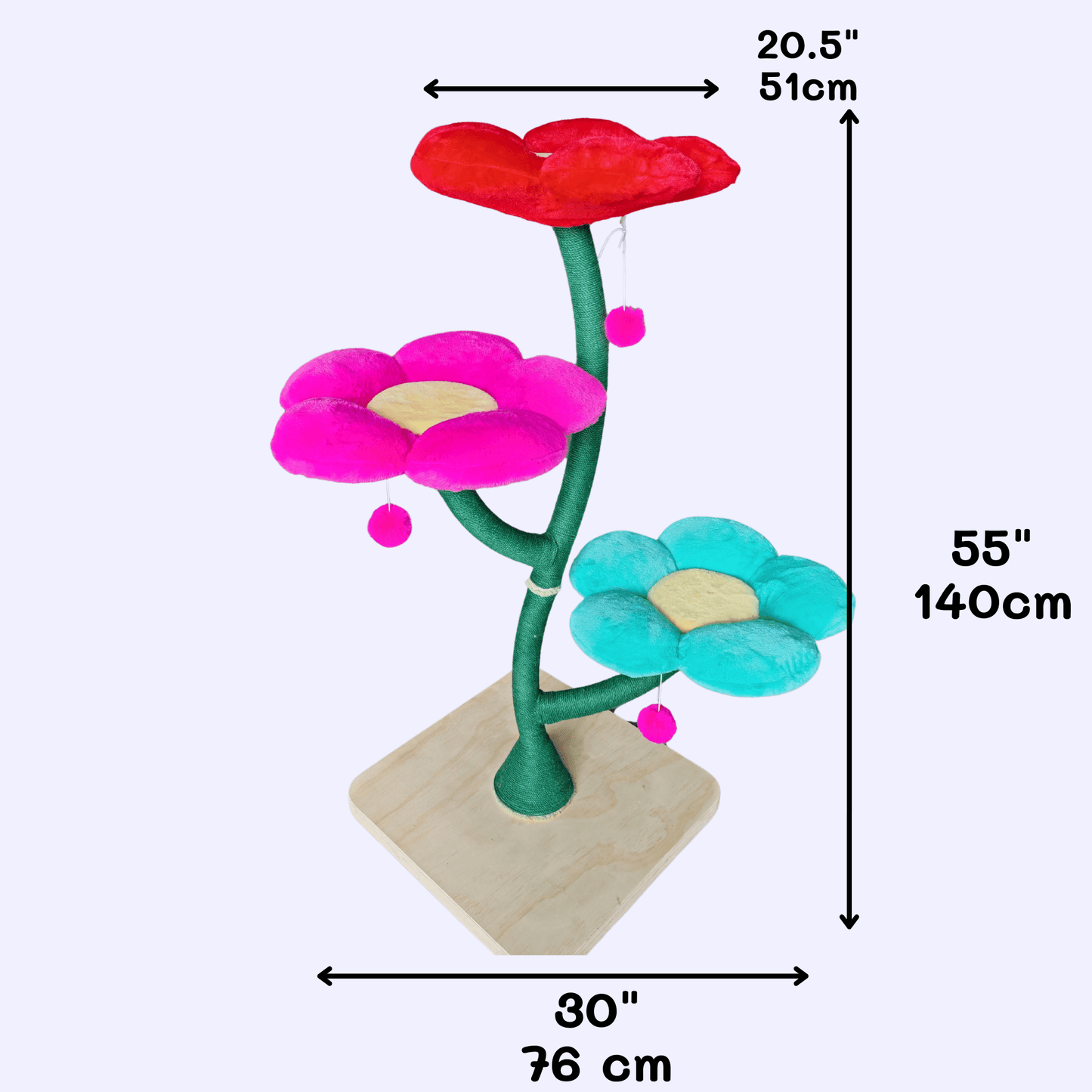Nebula Rainbow Flower Cat Tree - Meowera
