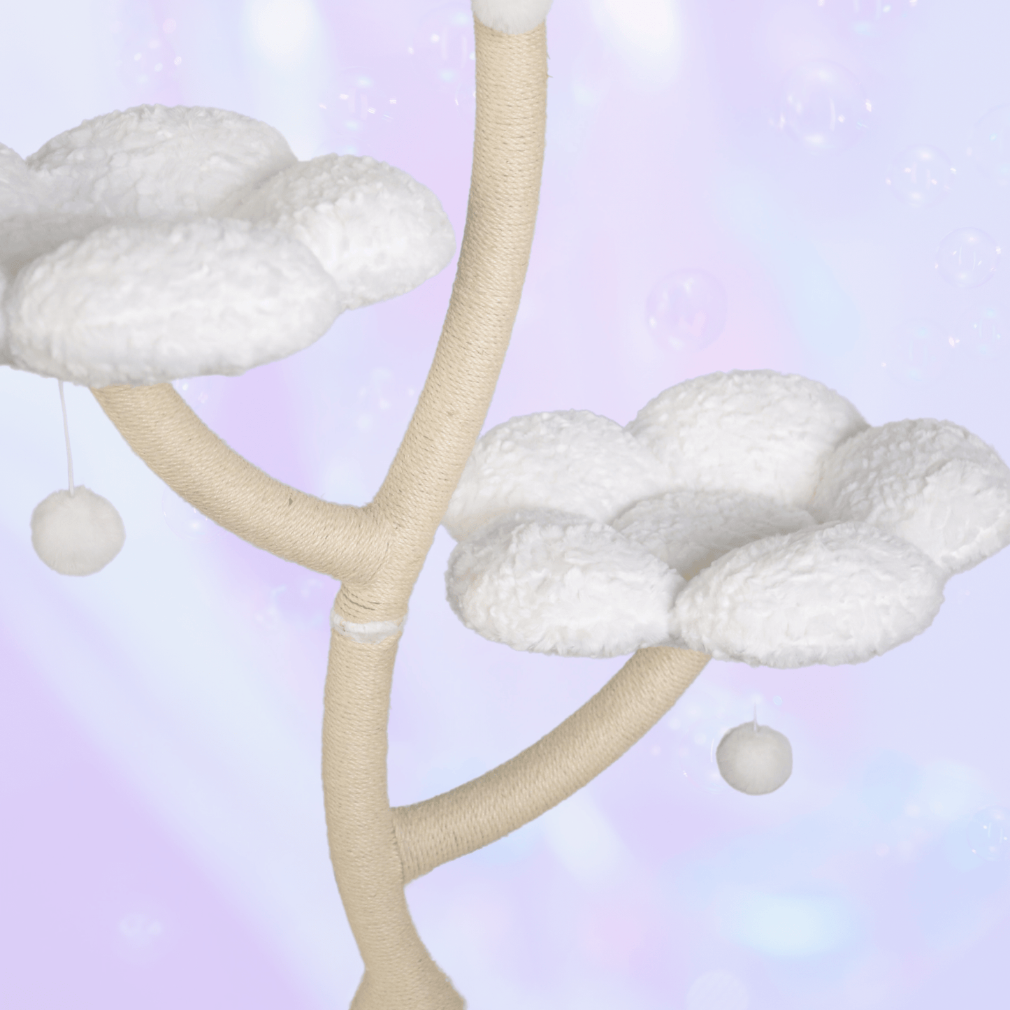 Nebula White Flower Cat Tree - Meowera
