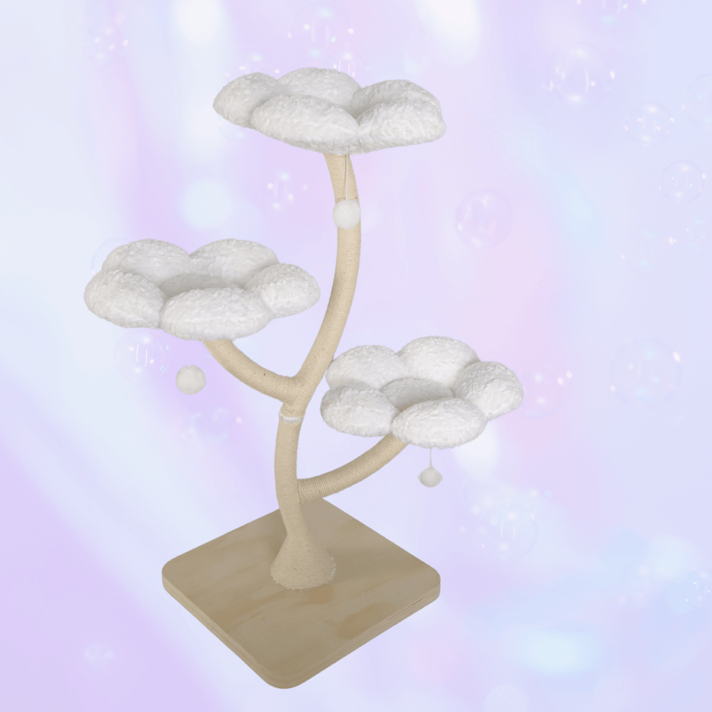 Nebula White Flower Cat Tree - Meowera