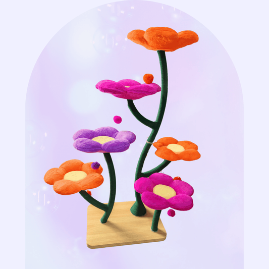 Elysian Sunset Bloom Flower Cat Tree - Meowera