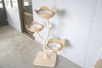 Meowera Cat trees Lunar Nest White Cat Tree Basket