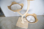 Meowera Cat trees Lunar Nest White Cat Tree Basket