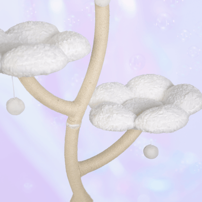 Nebula White Flower Cat Tree - Meowera