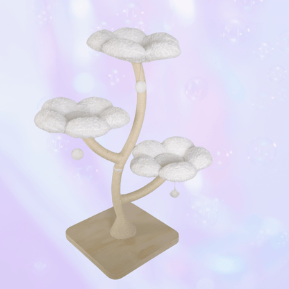 Nebula White Flower Cat Tree - Meowera