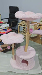 Seraphina Pink Small Flower Cat Tree
